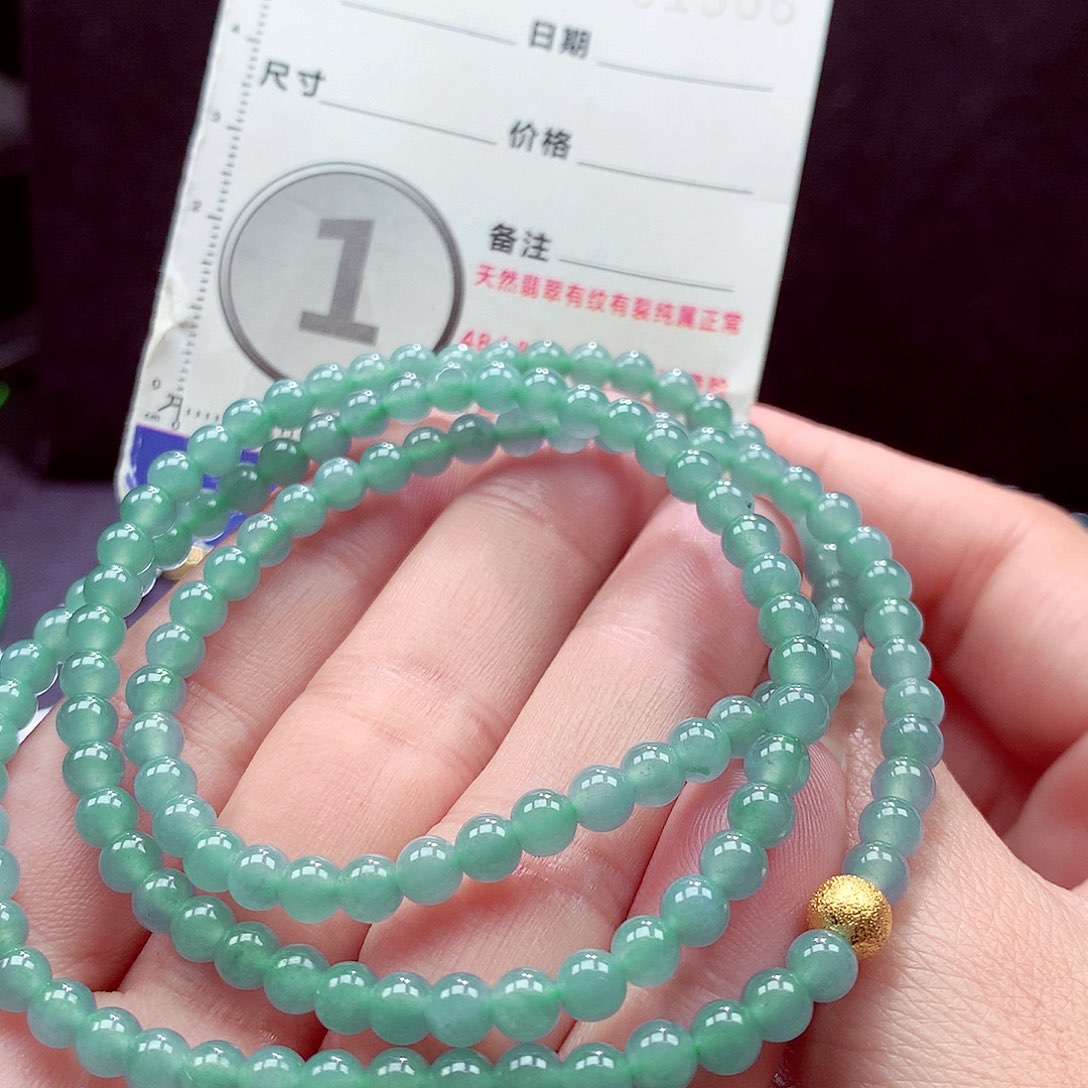 翡翠未镶嵌手链项链