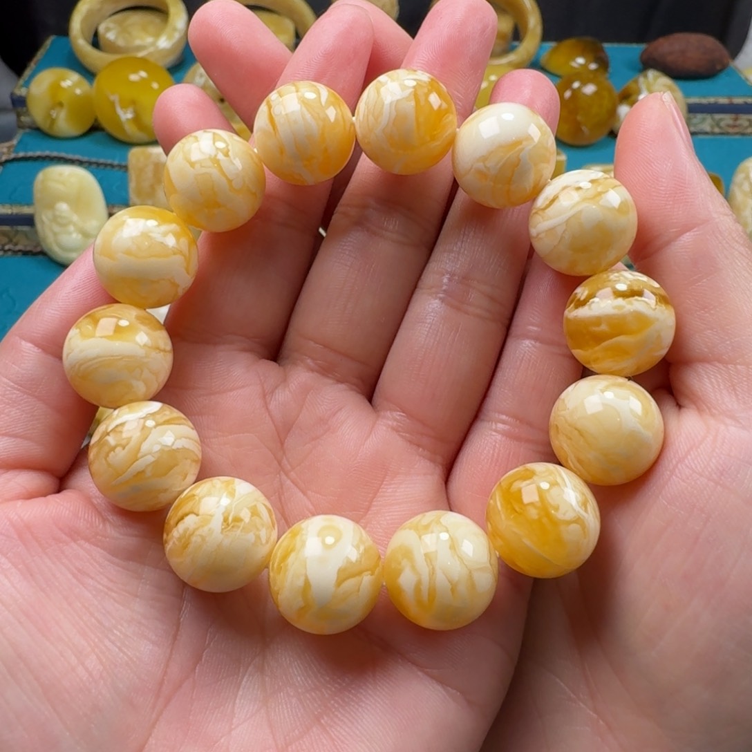 琥珀手链未镶嵌蜜蜡