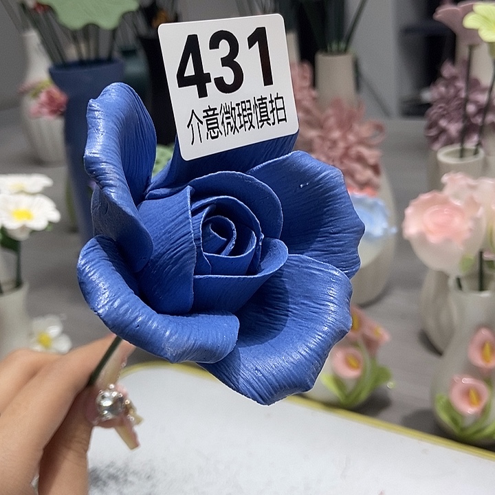 陶瓷纯手工捏花设计