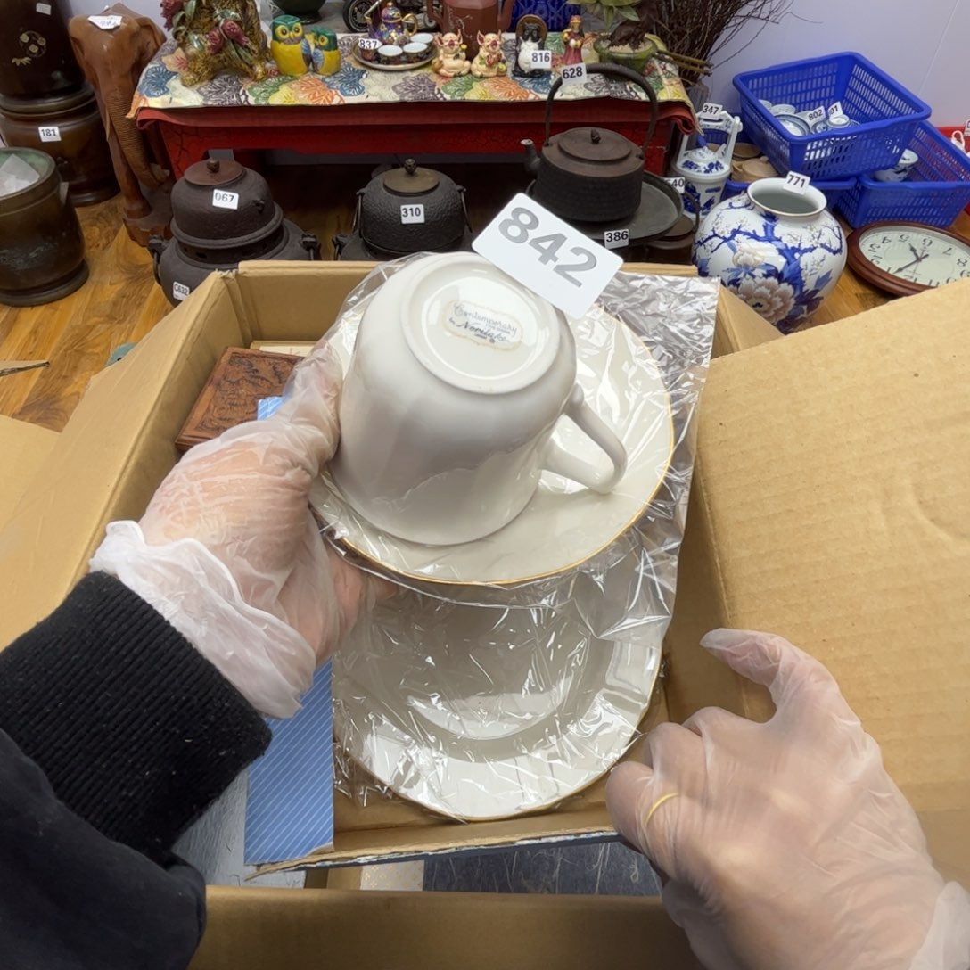 瓷片摆件工艺品摆件666