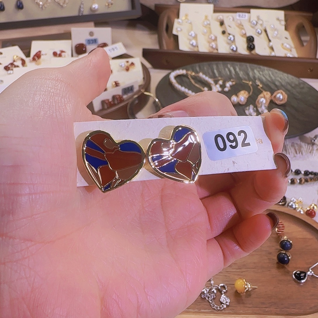 仿珍珠铜合金925银耳钉