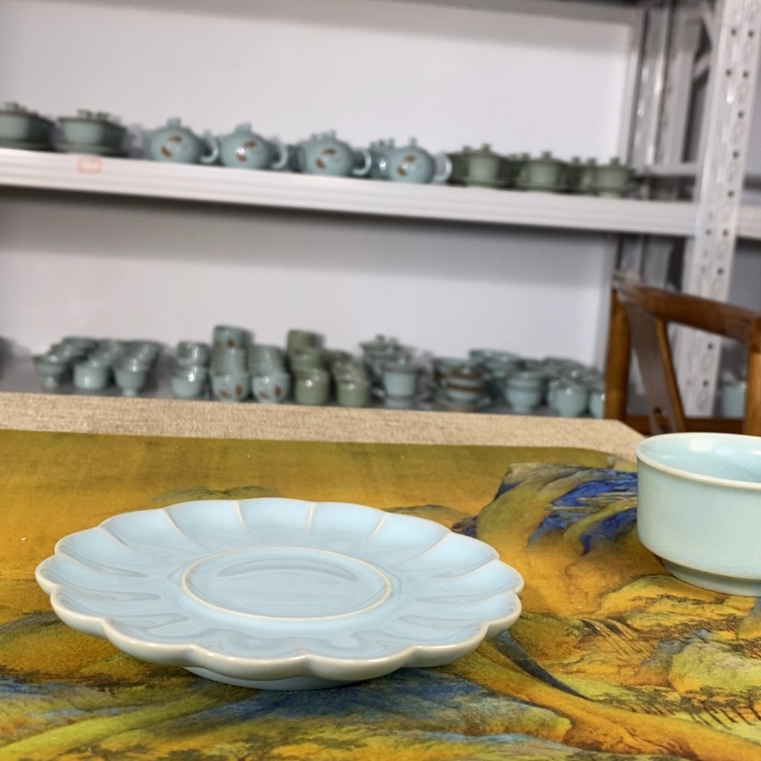 【闪购商品】天青主人杯垫微微瑕。。。。。