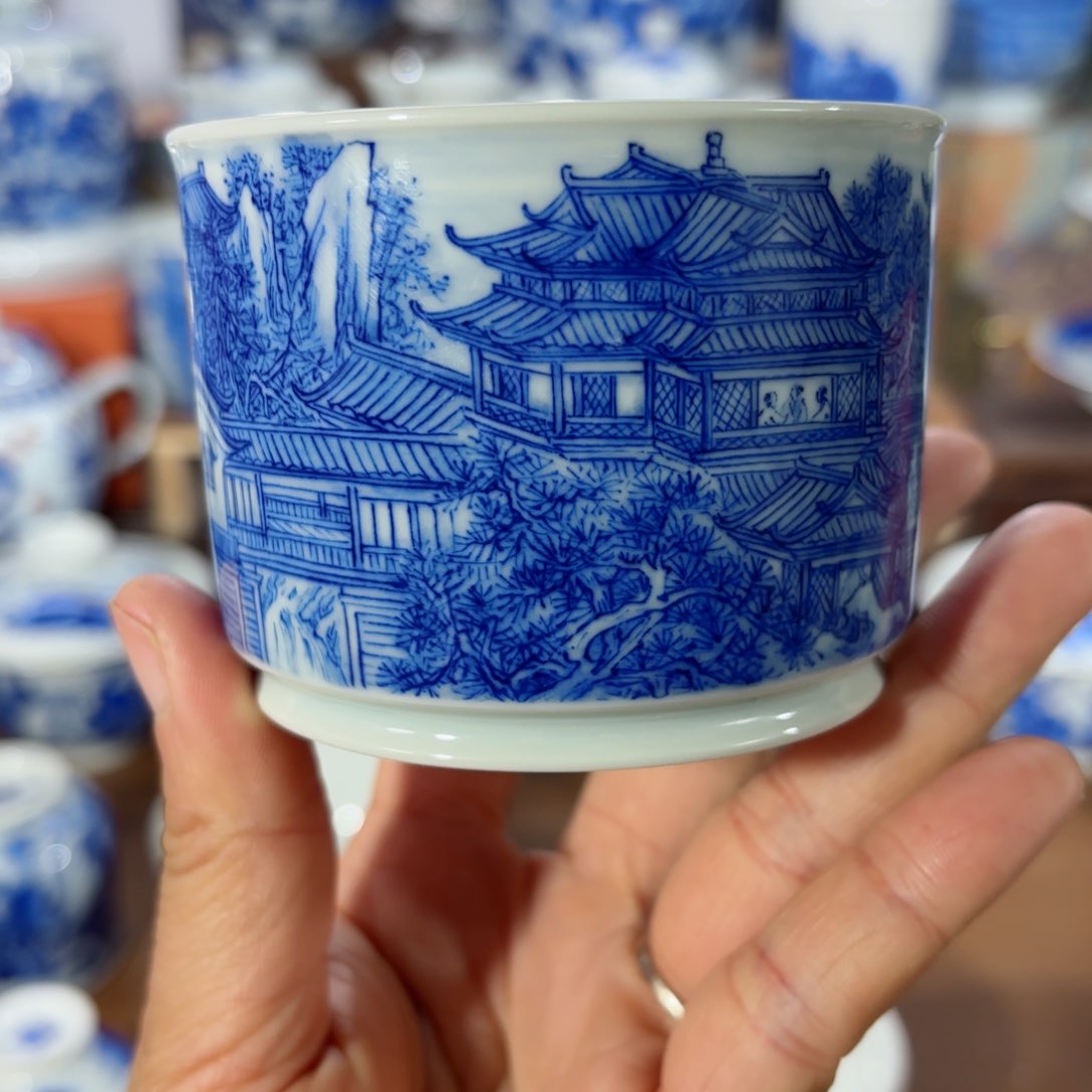 杯全手工全手绘陶瓷