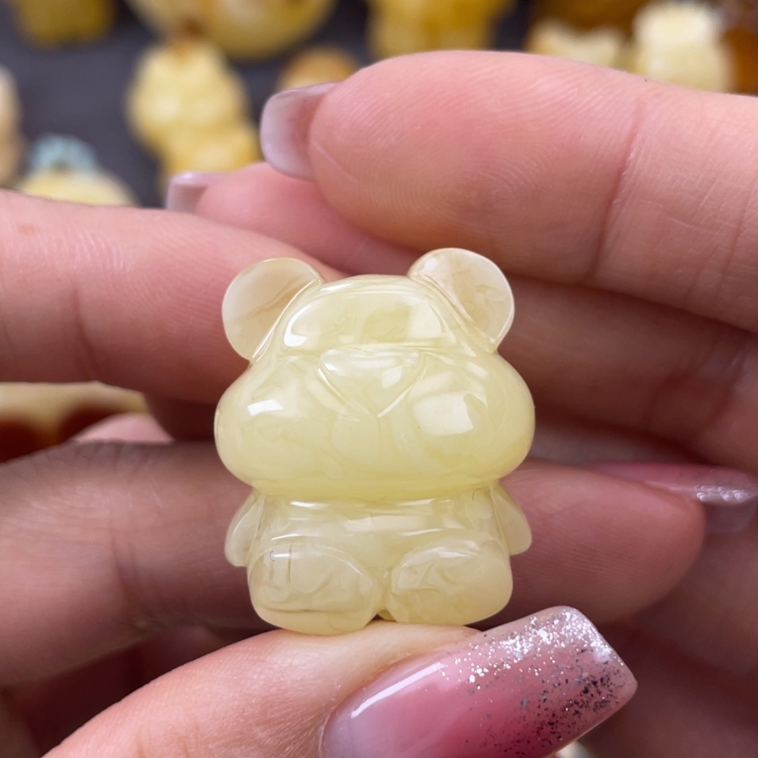 琥珀裸石未镶嵌蜜蜡