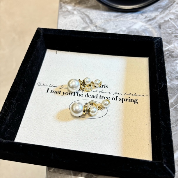 铜合金仿珍珠耳饰 zz猪鼻子耳环EH4046