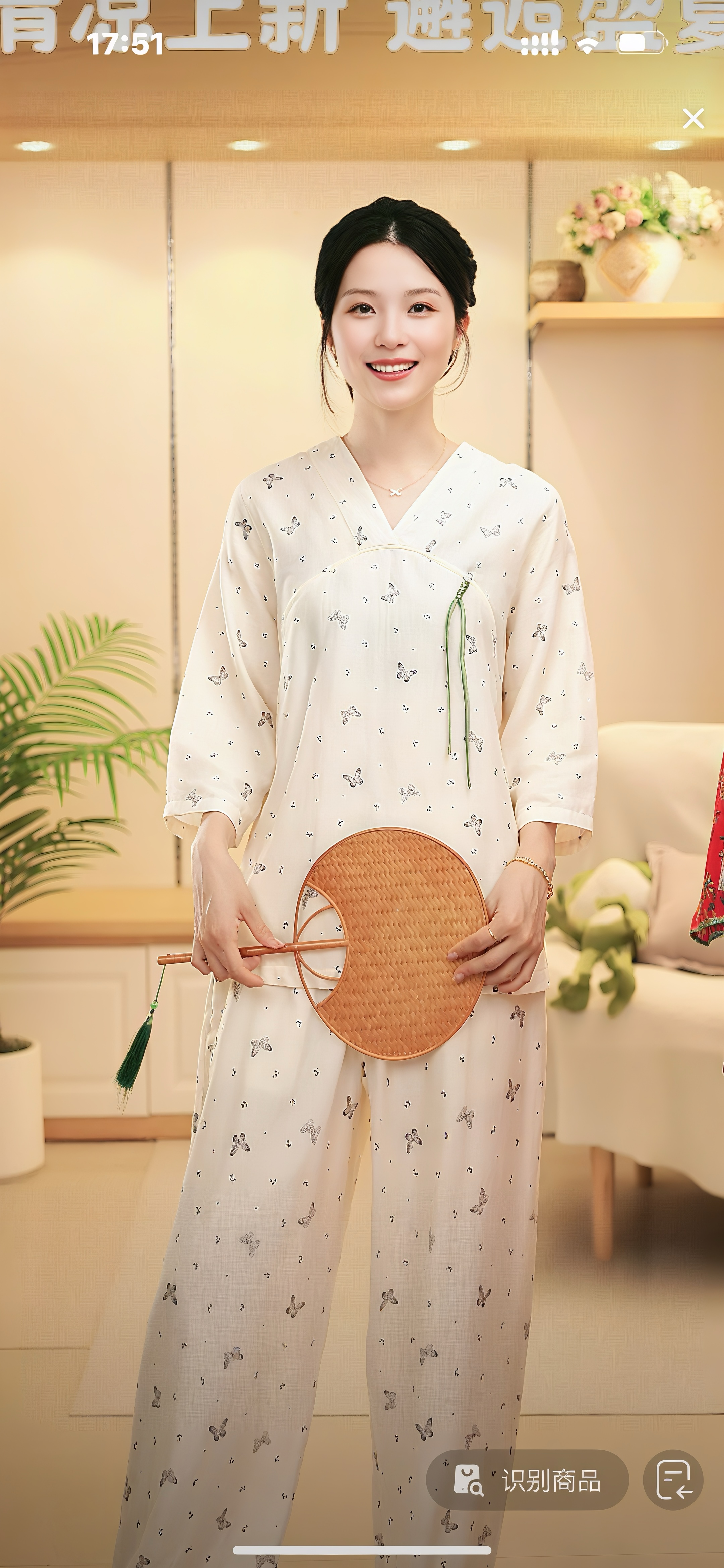 国风款纯棉空调服双层纱系列睡衣家居服