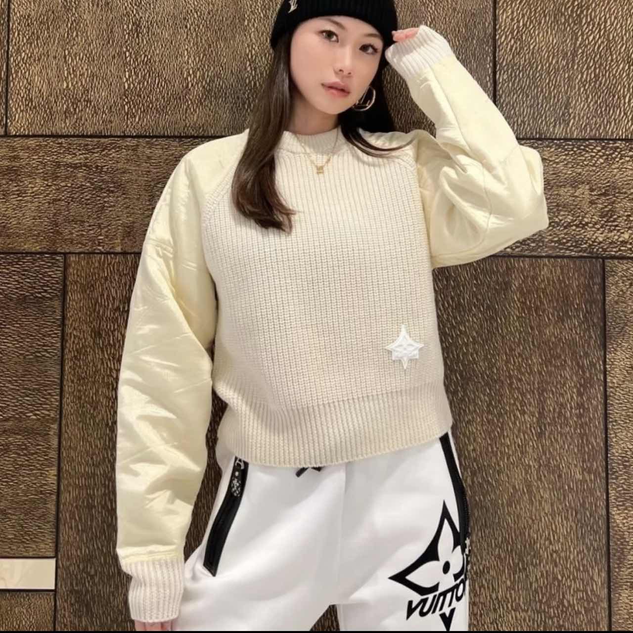 未使用 LouisVuitton/路易威登 活动-300汤/P255232417/拼接毛衣