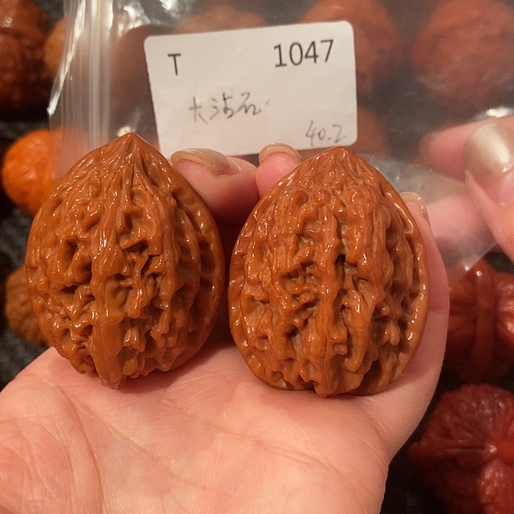 超****吊坠文玩核桃平谷大沽石40