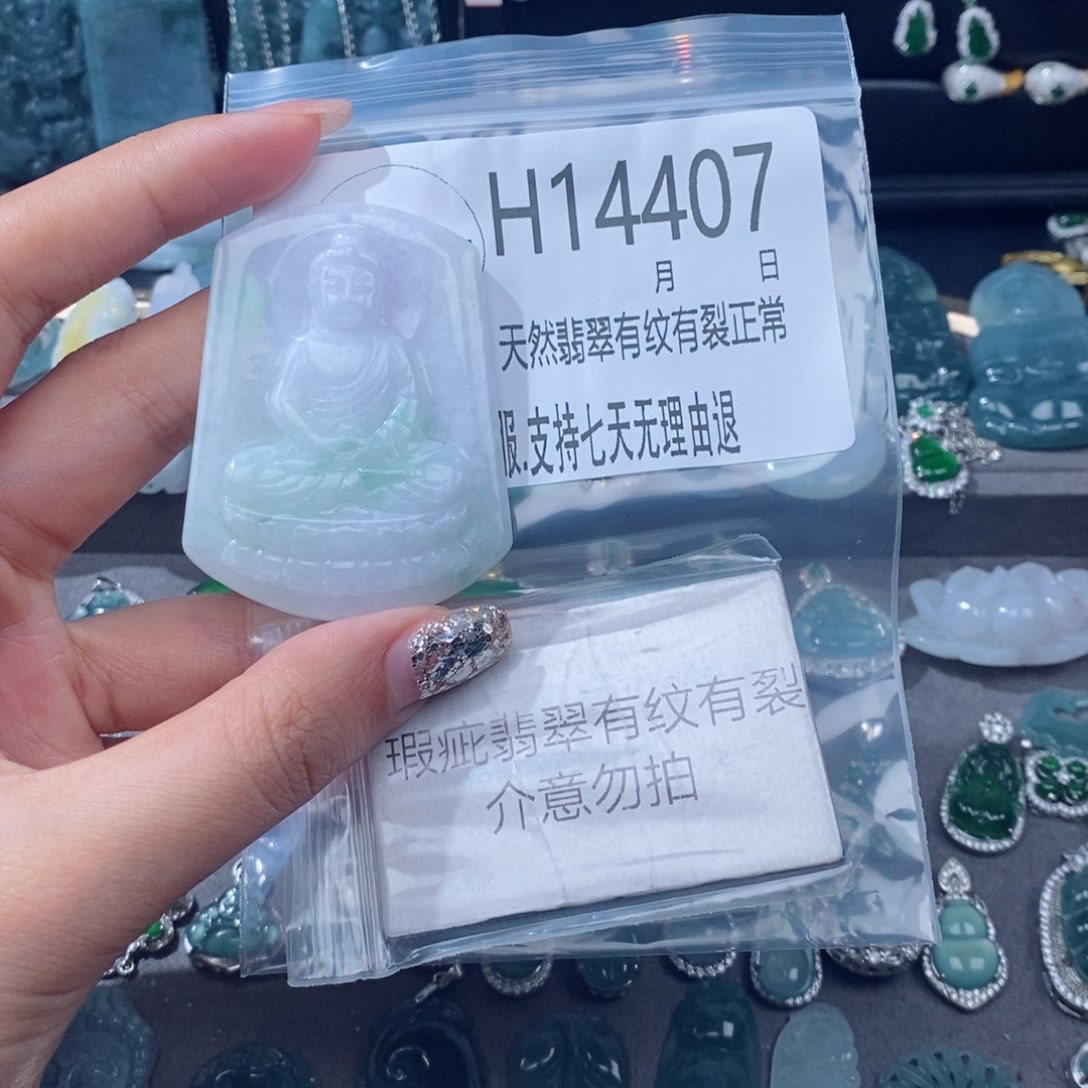 翡翠未镶嵌颈饰吊坠23