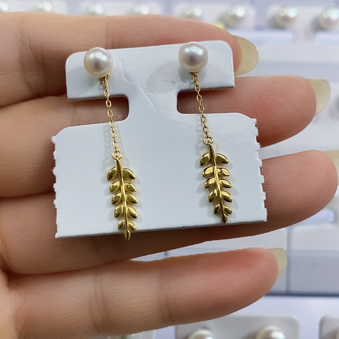 银S925镶嵌淡水珍珠淡水珍珠特价做流量极光炫彩