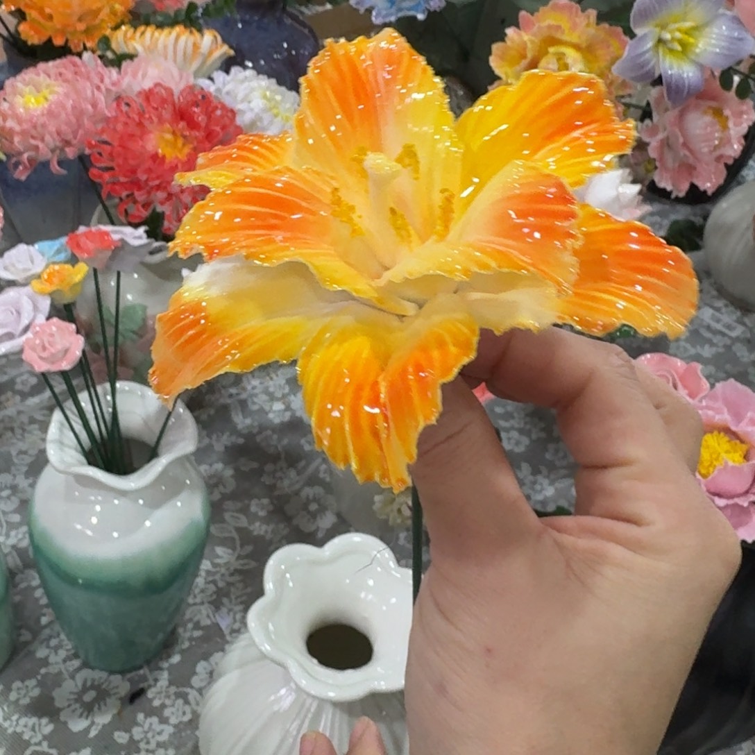 陶瓷花拍满20元发货退款拉黑