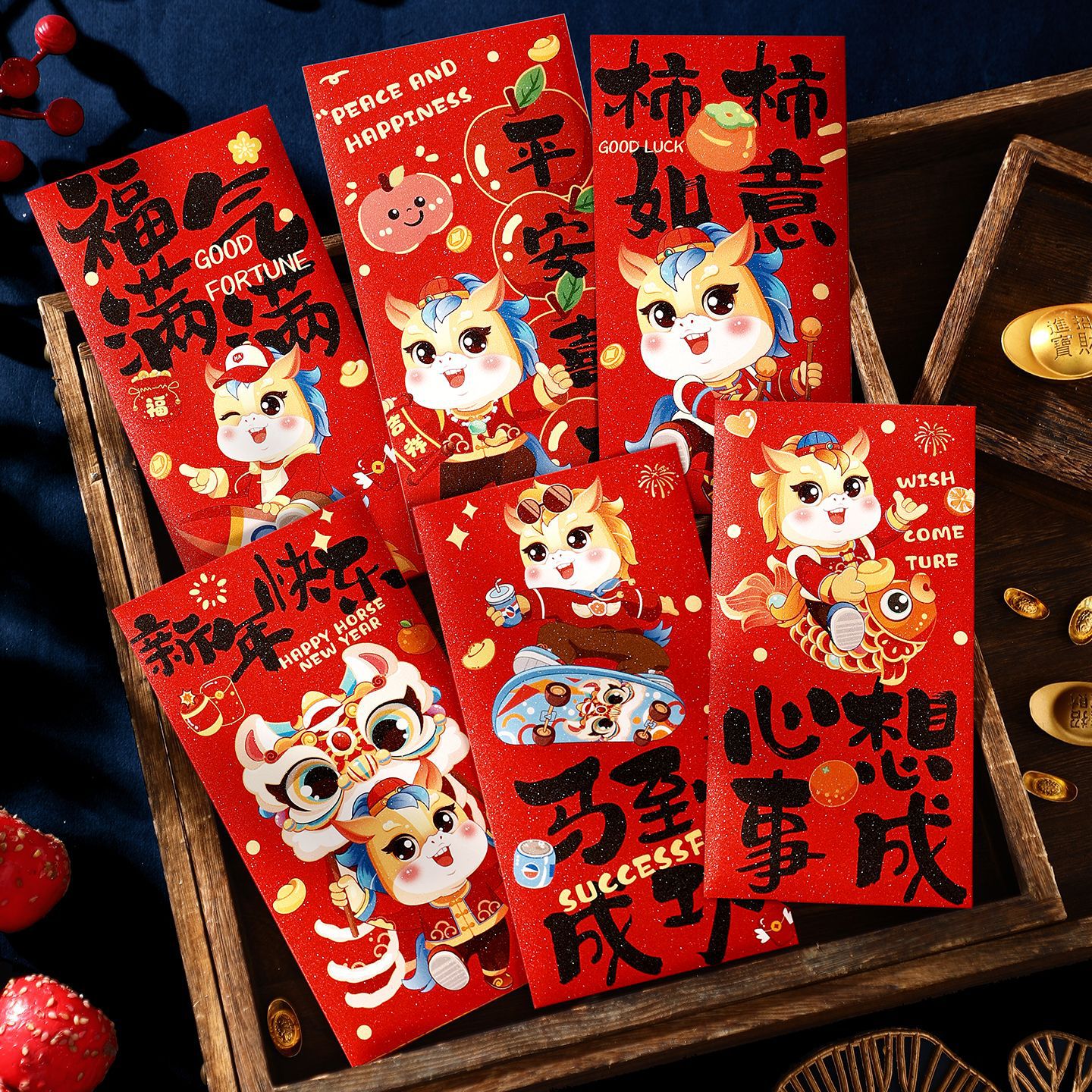 马年新款儿童小孩红包春节新款创意手工个性利是封新年过年拜年压
