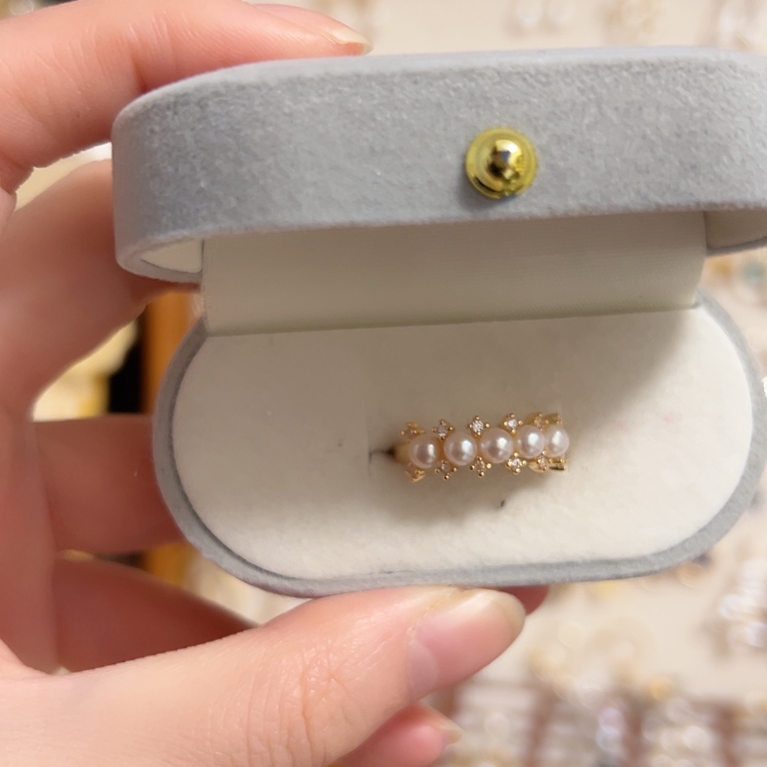 耳坠银S925镶嵌淡水珍珠