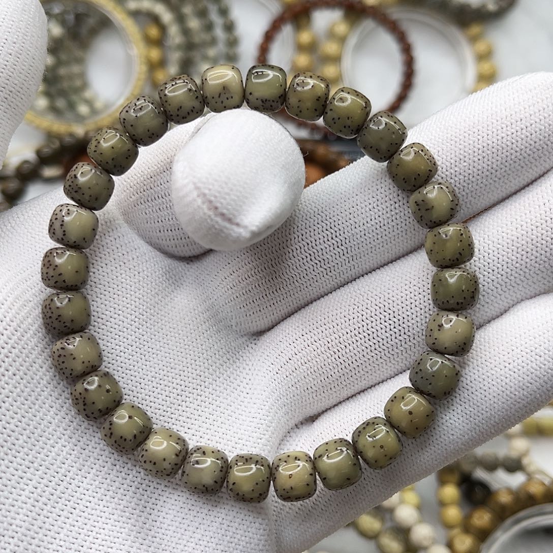 吊坠星月菩提双留白老油料烟花留白