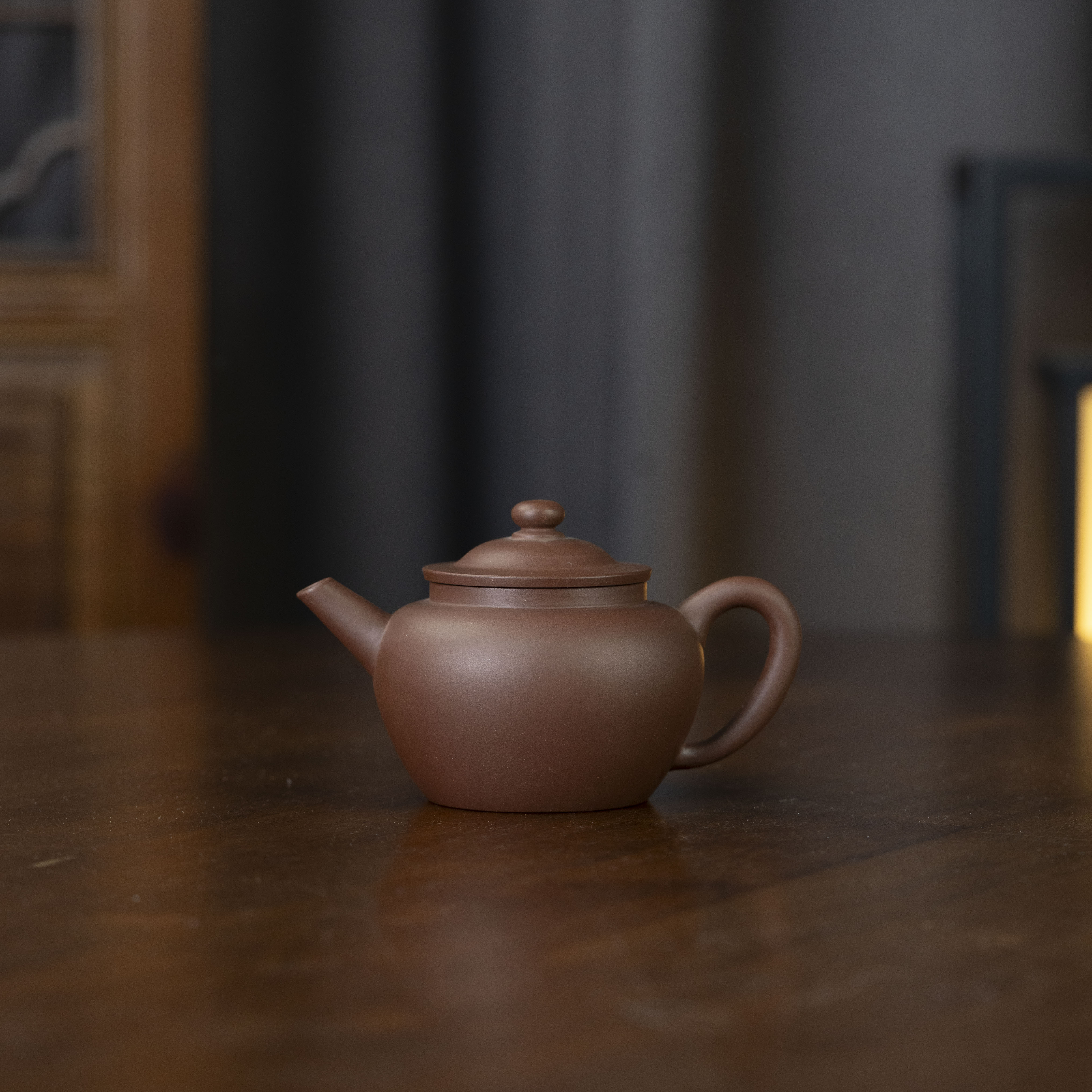 【珽仓破价】笠帽 夏建明制 紫泥 160cc 紫砂壶