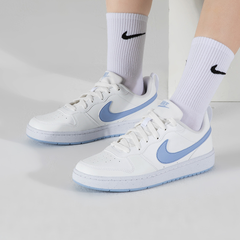 NIKE耐克女鞋简版空军一号低帮轻便休闲运动板鞋小白鞋DV5456-103