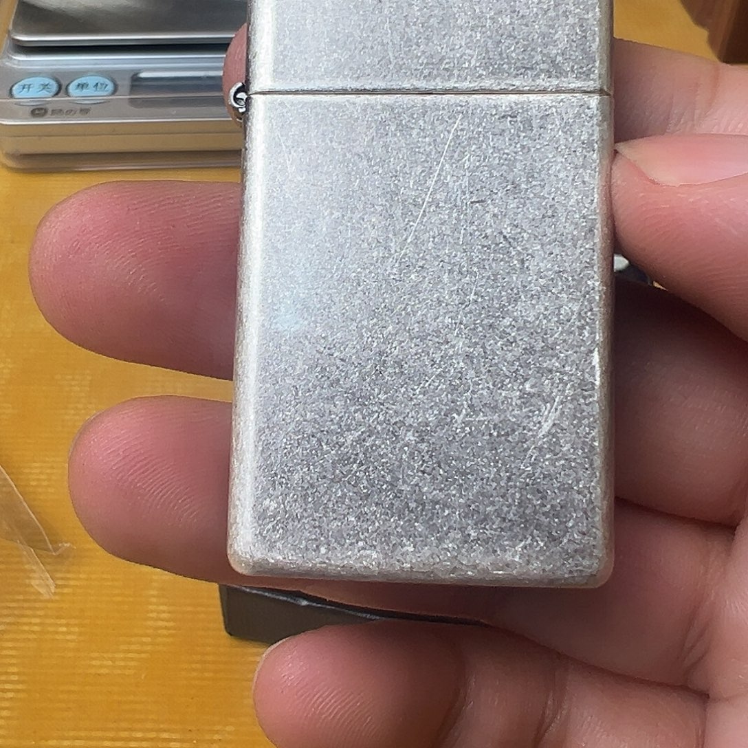 铜千桥古银光板打火机