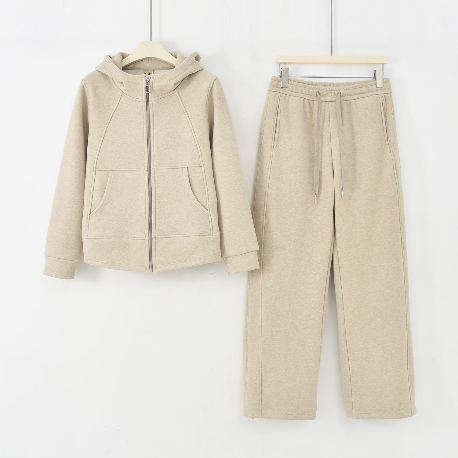 【小蛮腰】加绒加厚沐冬绒休闲风时尚套装开衫 2685 Y