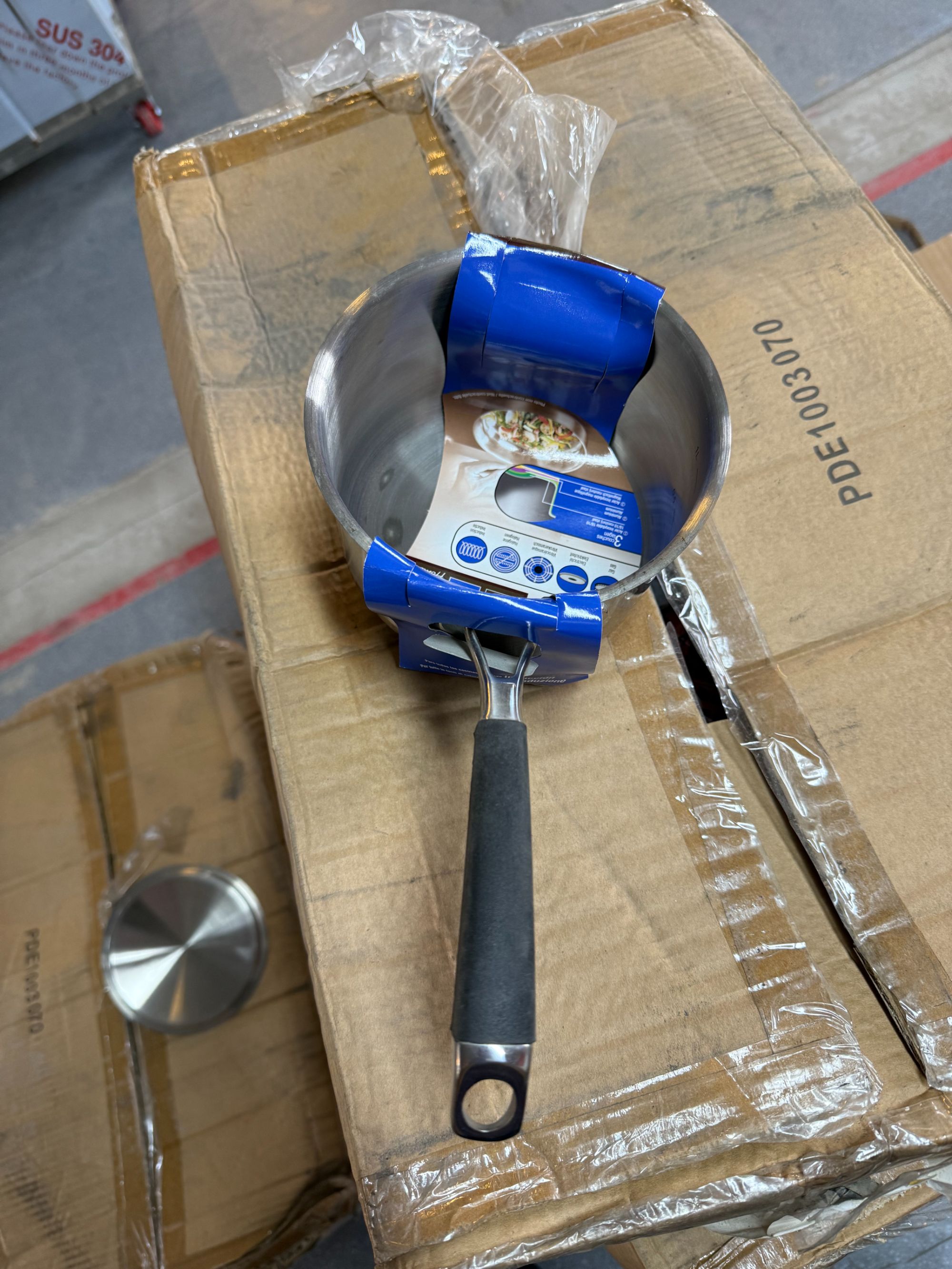 【清仓甩卖】燃气灶加厚不锈钢厨具小奶锅煮锅汤锅 直径14cm