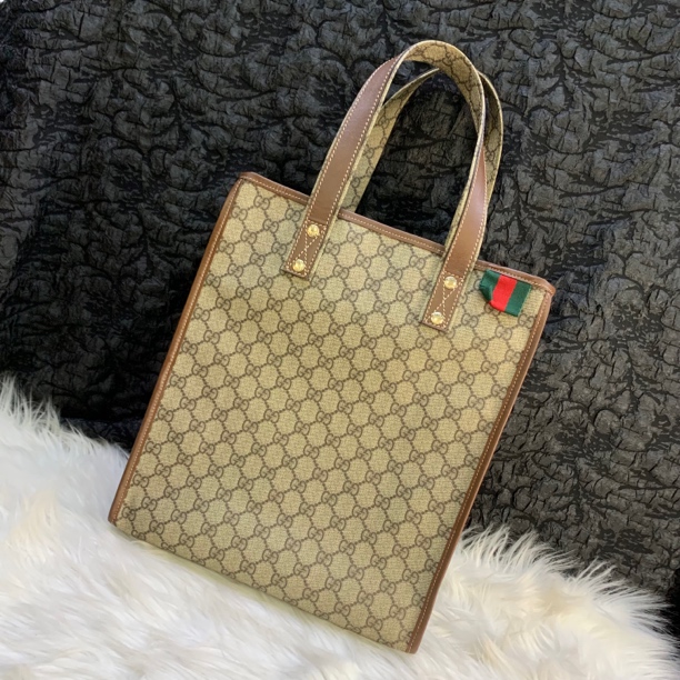 95新 GUCCI/古驰 古驰老花中号托特包