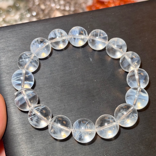 天使羽毛蓝针水晶手串