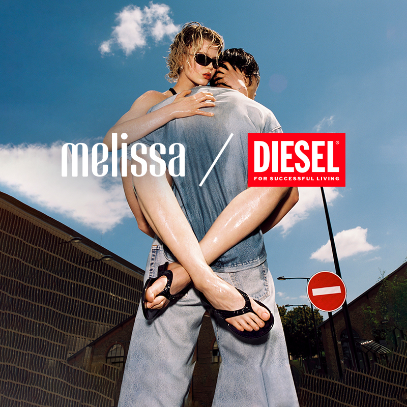 Melissa梅丽莎新品DIESEL联名款量子平底鞋女士休闲夹脚拖鞋36151