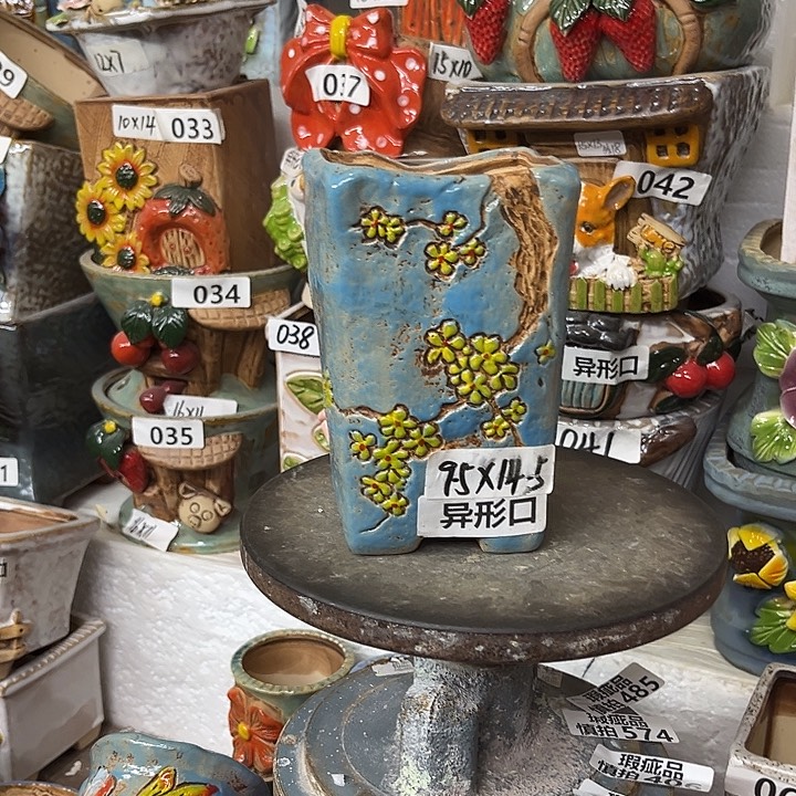 粗陶材质多肉花盆