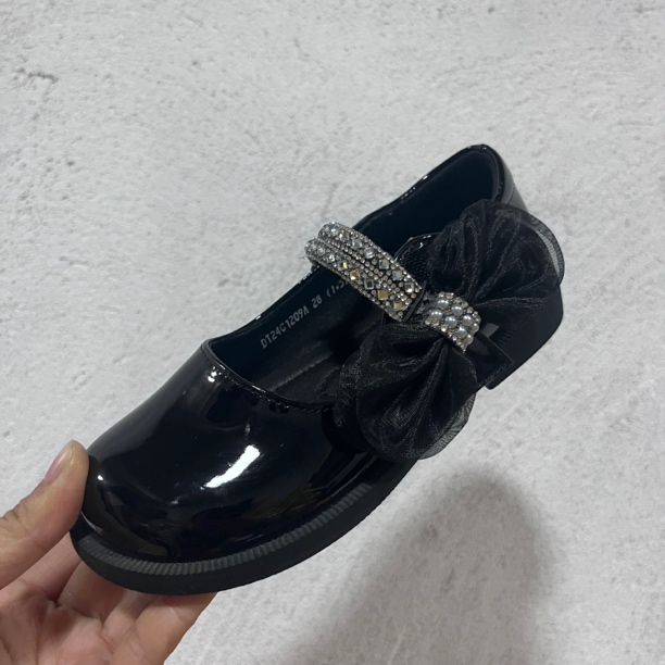 DT春秋女童公主鞋1209蝴蝶结小皮鞋24C