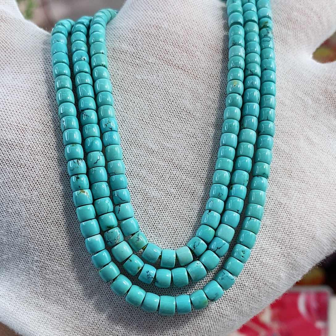 绿松石珠宝奇石未镶嵌4m m