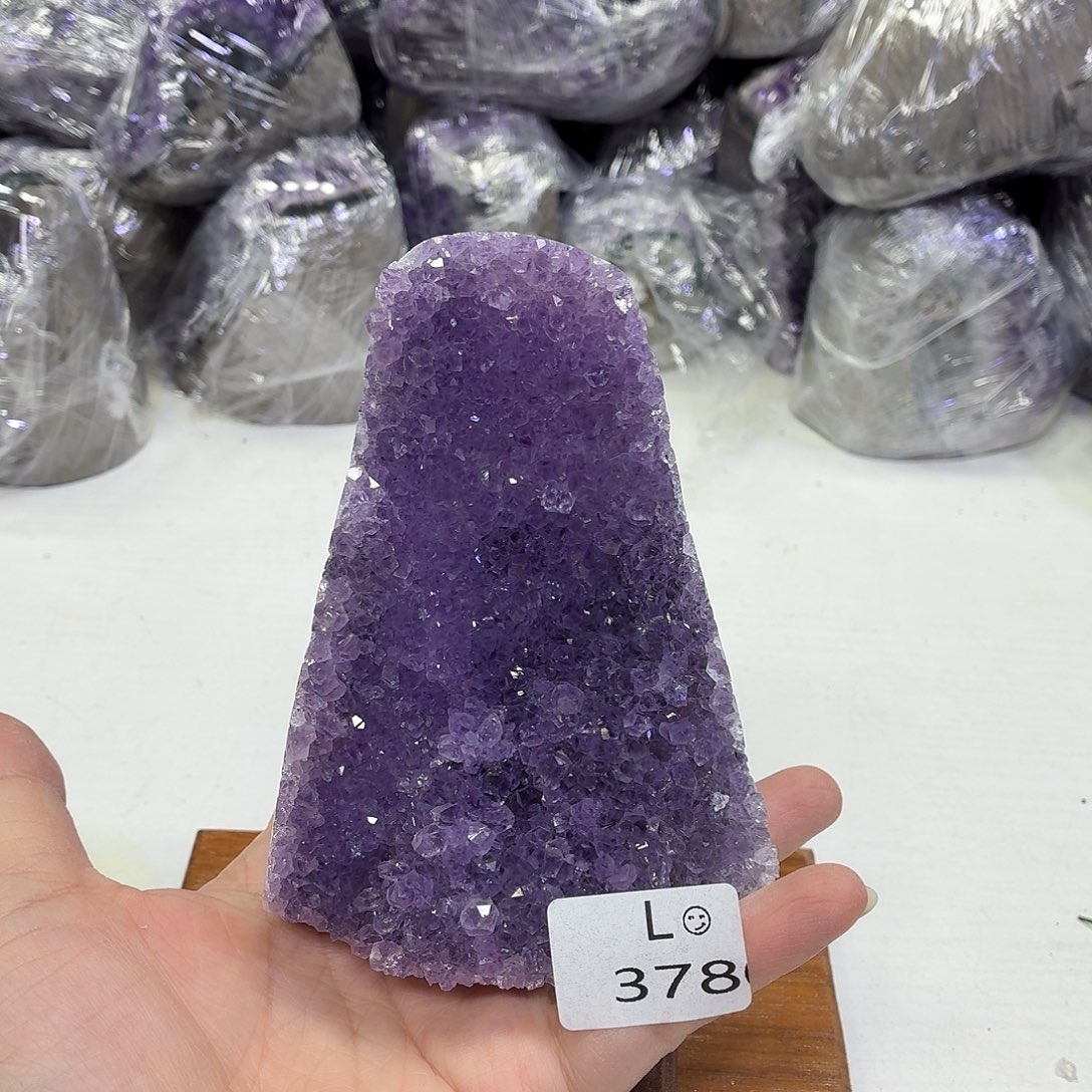 水晶未镶嵌摆件天然紫水晶