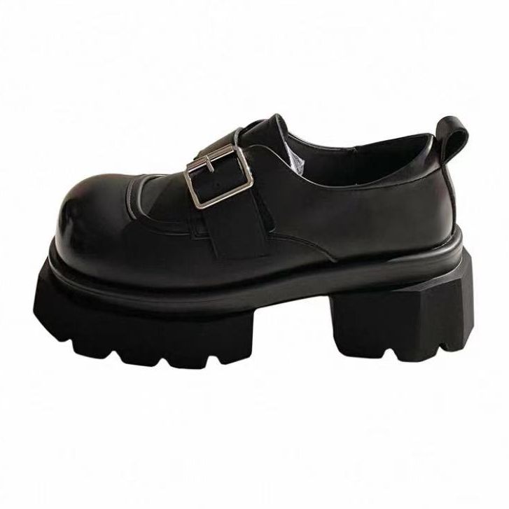 2025新款春季轻奢洋气乐福鞋厚底单鞋5F5-2571