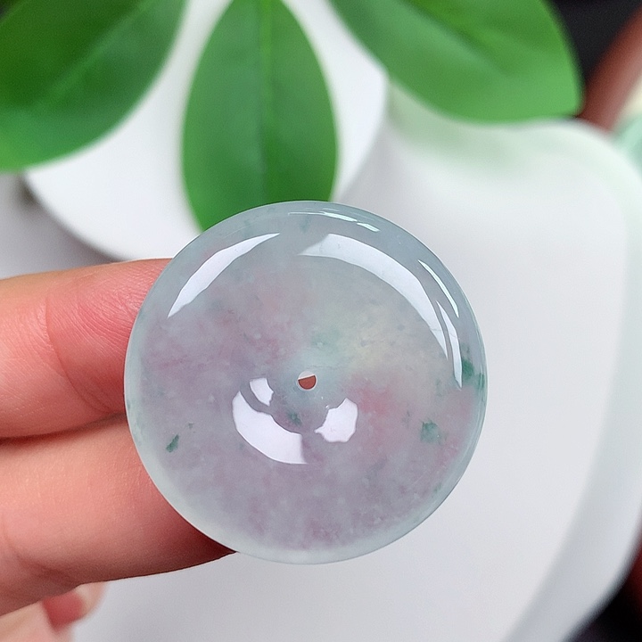 颈饰未镶嵌翡翠平安扣 29.3x6.0mm