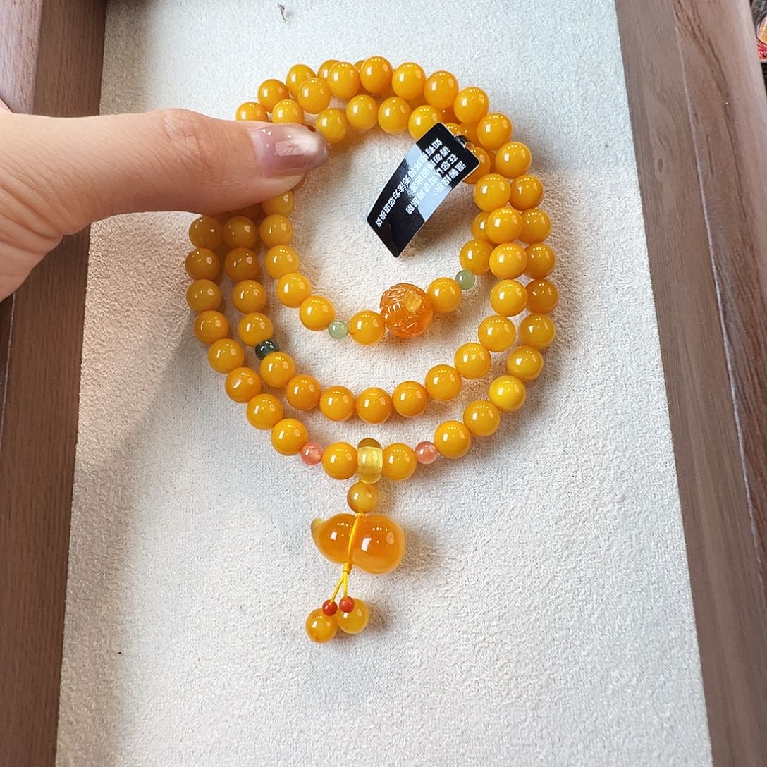 未镶嵌蜜蜡手链蜜蜡7.1mm