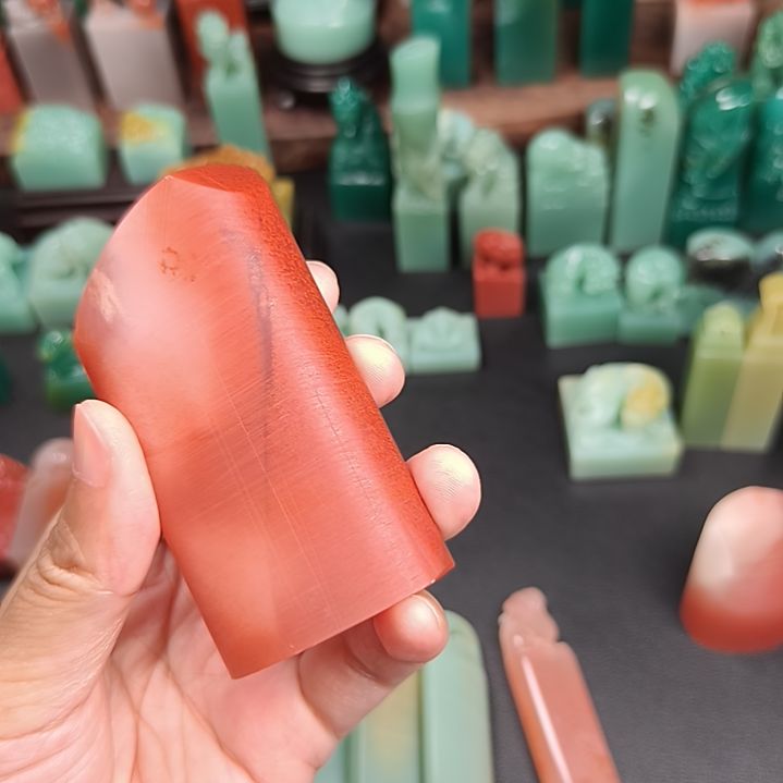 寿山石印石午**满水洞素章椭圆1