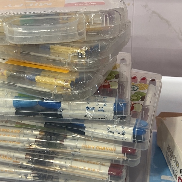 晨光48色油画棒发一个包装坏的