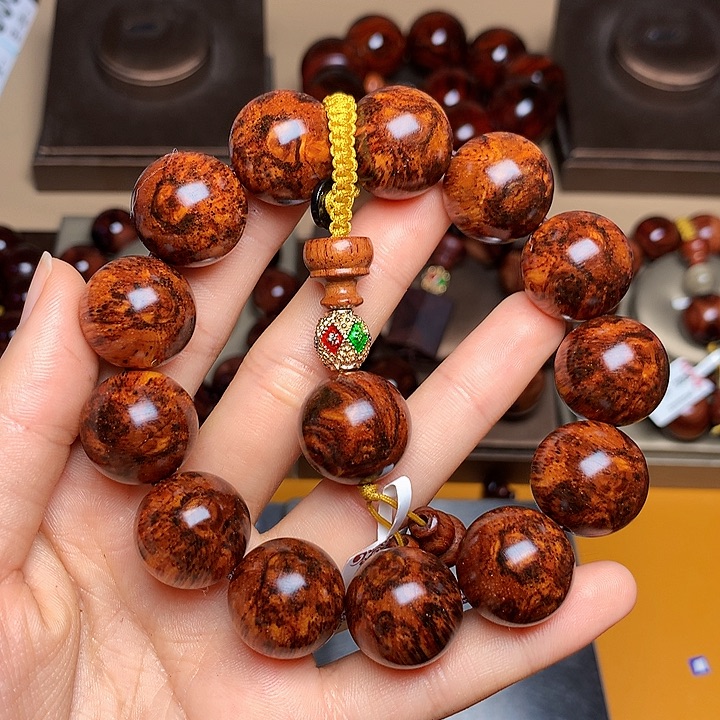 花梨木类手串/手链黄花梨风化料老挝花梨土埋料1.8