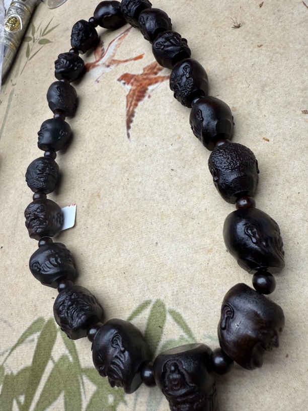 【奇木文玩】A61老料黑油虫漏