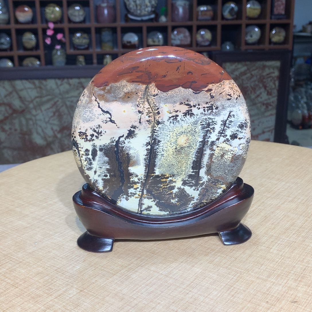 紫砂，广西国画石摆件，收藏观赏