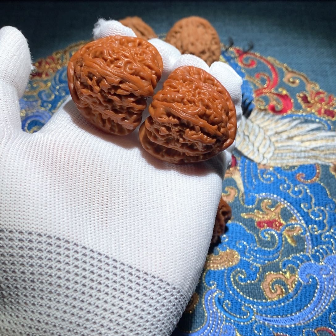 把件文玩核桃守****量三角白