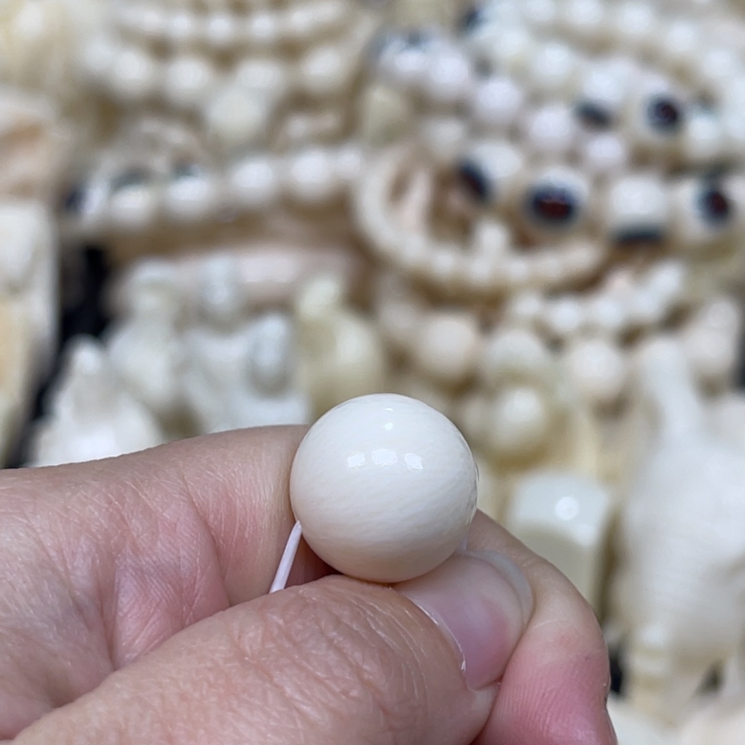 s***s手串/手链/手镯猛犸象牙1.6圆珠单颗