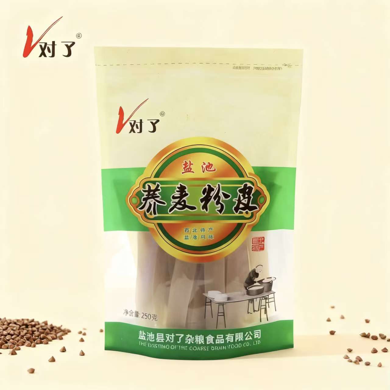 优质纯手工荞麦粉皮爽滑250g