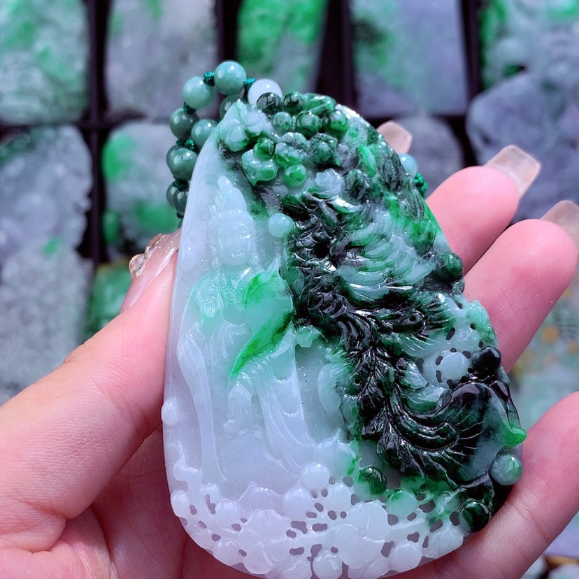 【闪购商品】翡翠颈饰未镶嵌挂件