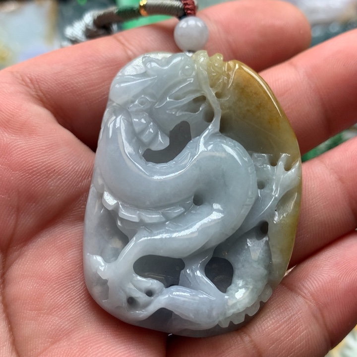 翡翠颈饰未镶嵌保真天然a货翡翠