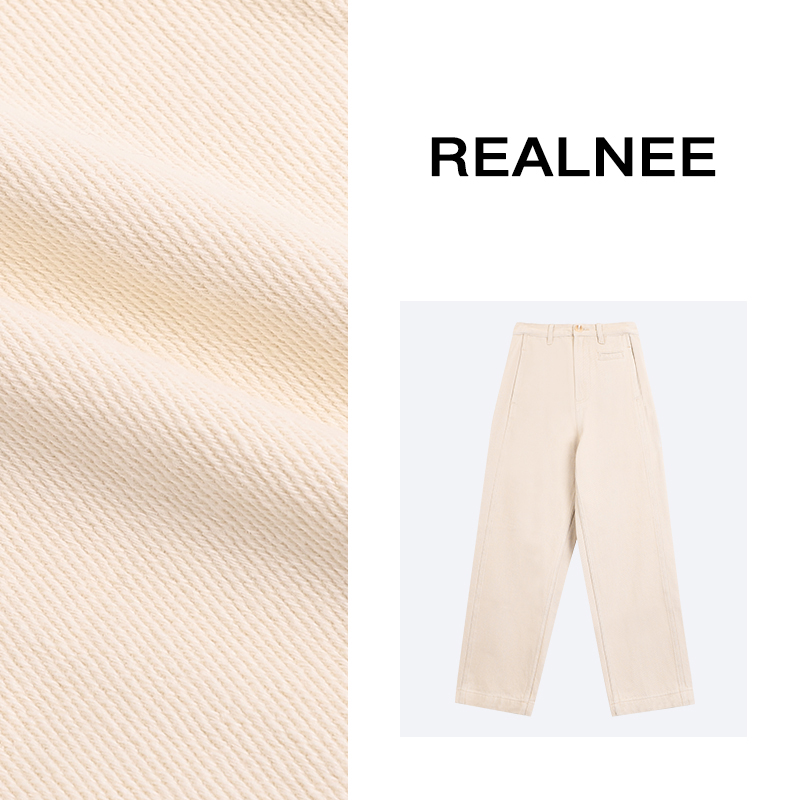 加厚【REALNEE】马吉家100斜纹棉牛仔裤抓绒保暖显瘦搭配刚需03829
