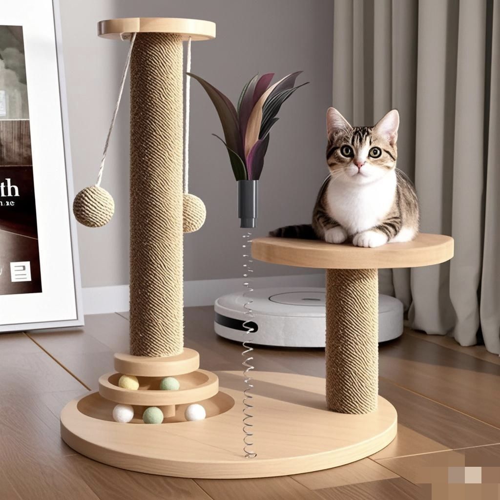 猫爬架猫咪玩具猫抓板耐磨不掉屑猫抓柱猫咪攀爬架剑宠物必备物品