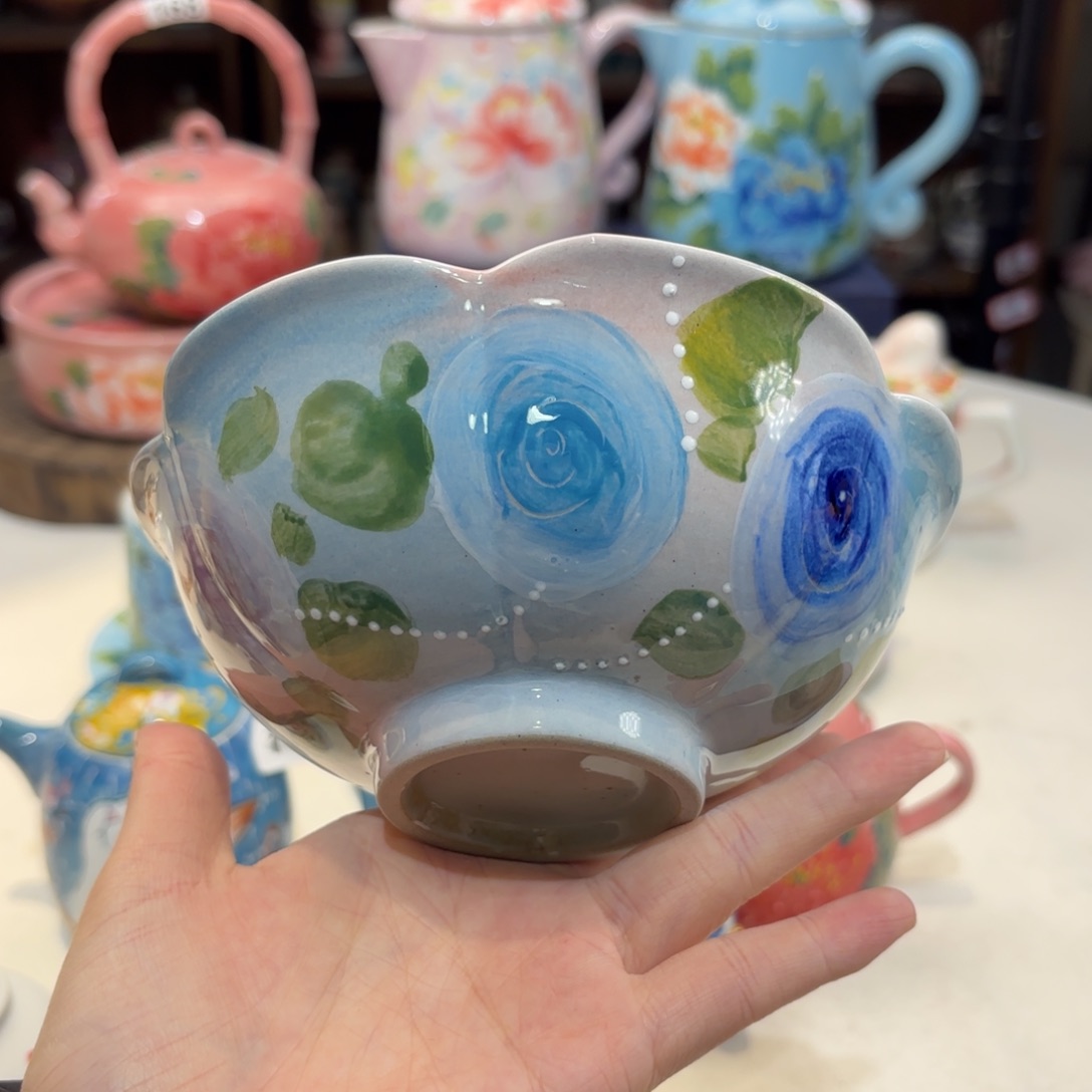 景德镇手绘高温釉下彩陶瓷茶具