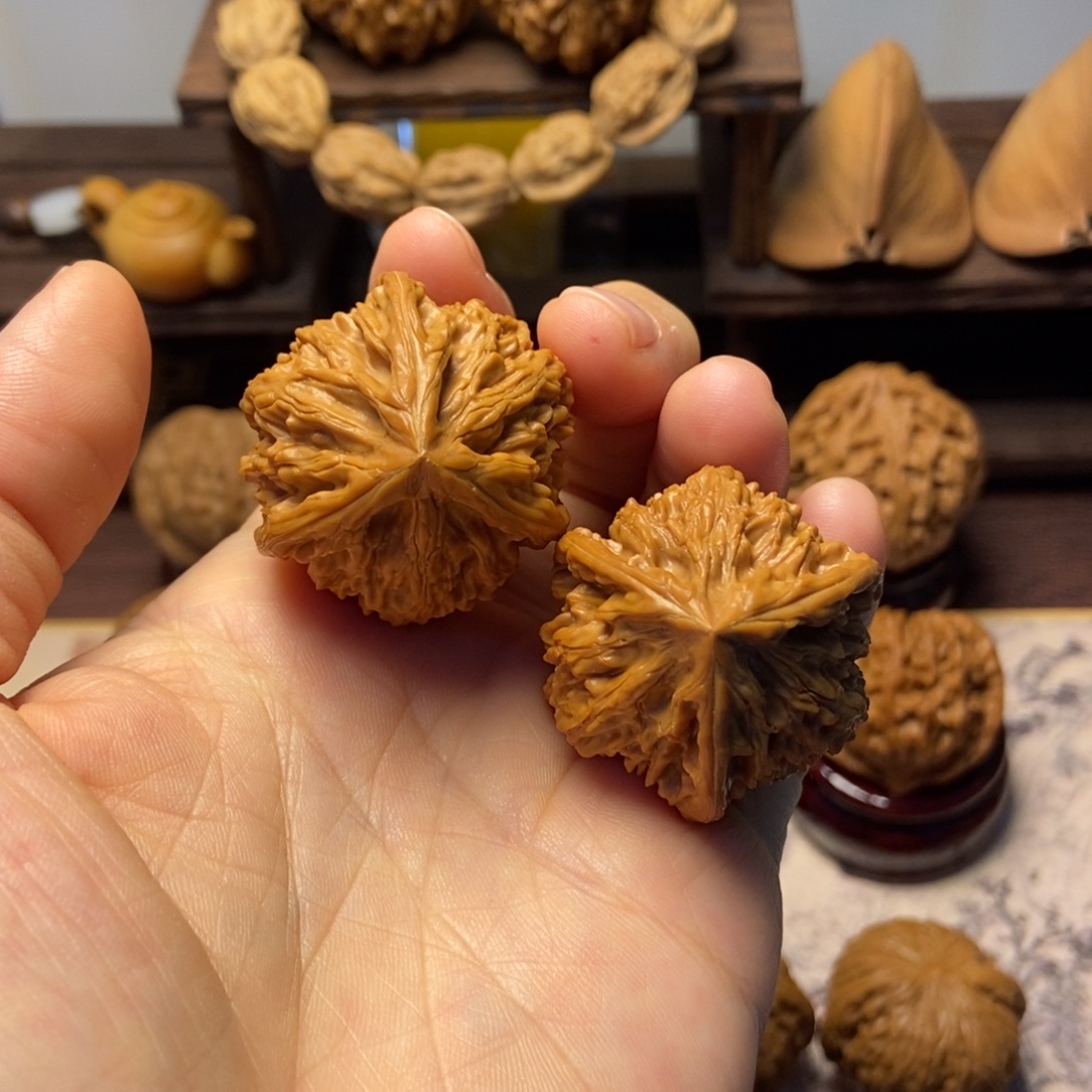 把件文玩核桃全品御龙粗筋三棱36