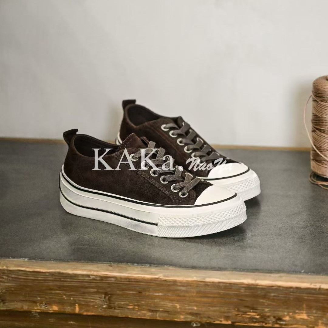 KAKA NUOYA 卡卡诺亚 2449 时尚百搭经典牛猄平底板鞋