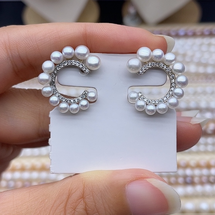 淡水珍珠银S925镶嵌颈饰