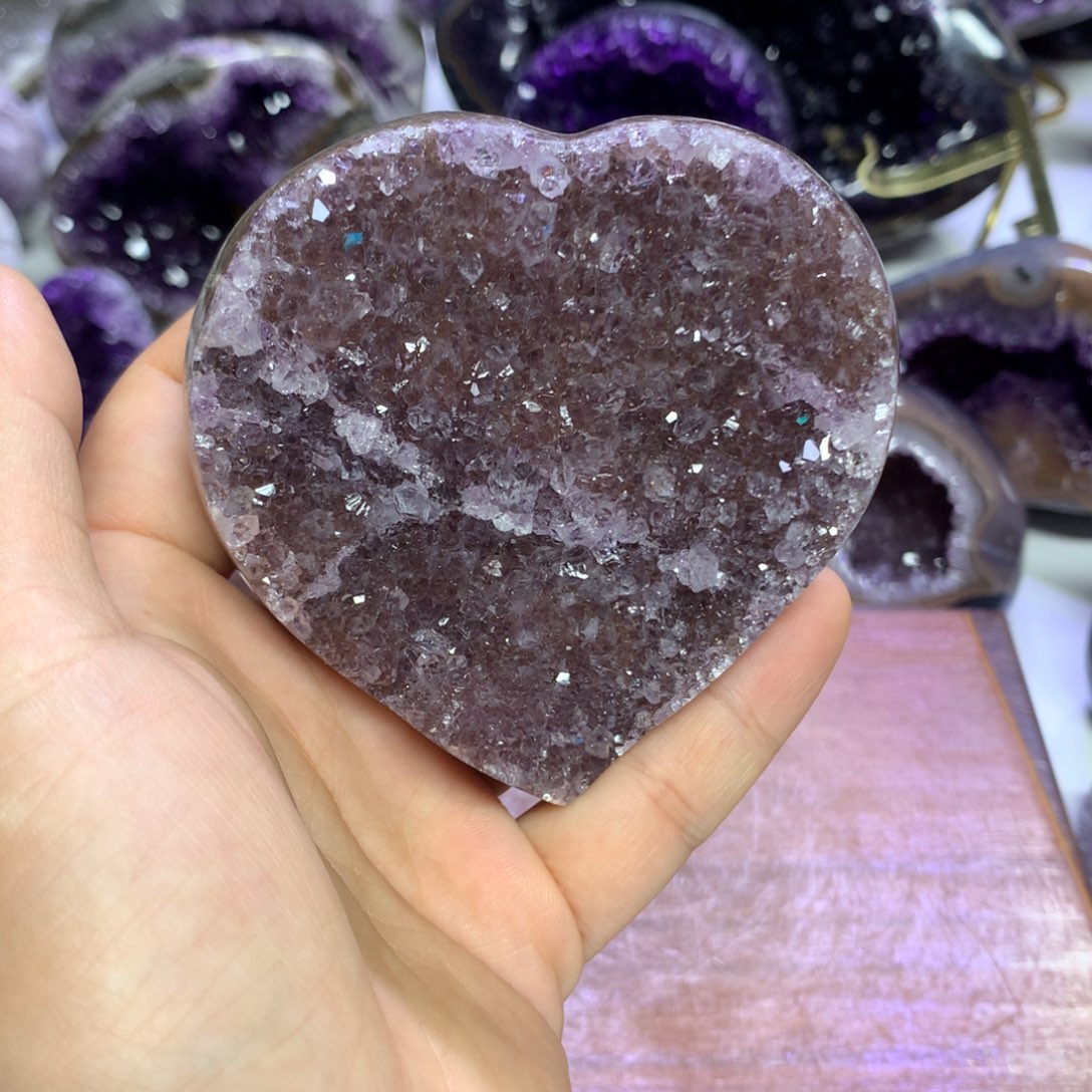 紫晶摆件未镶嵌水晶